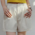 Premium Women's Beige A-Line Shorts – Casual Wide Leg Summer Streetwear Pants